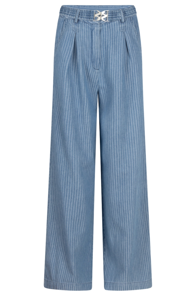 Aaiko blauwe dames broek | Vooraanzicht