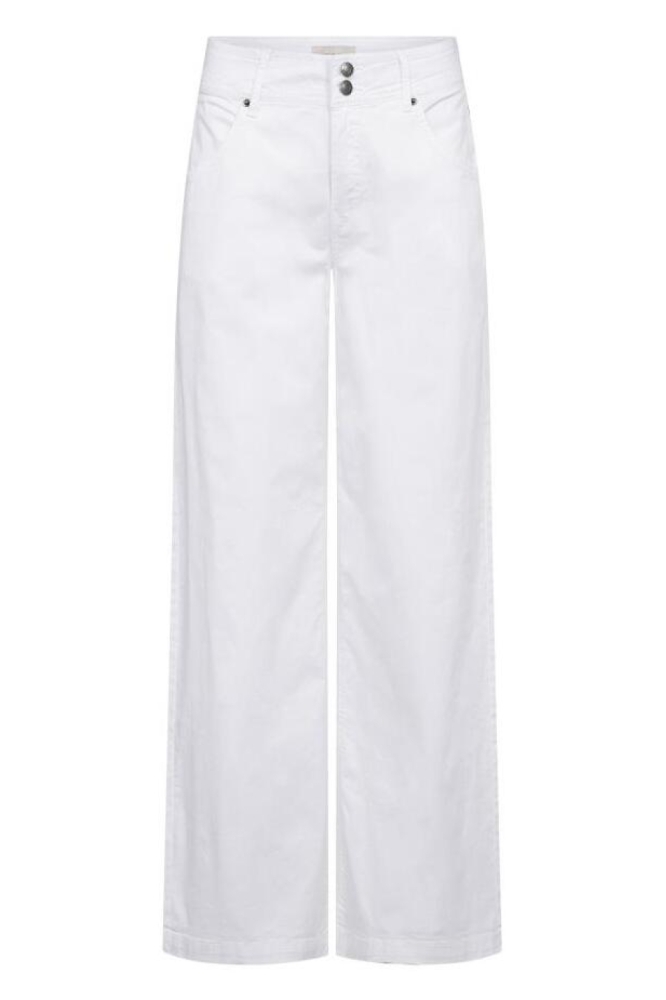 Freequent witte dames broek | Vooraanzicht