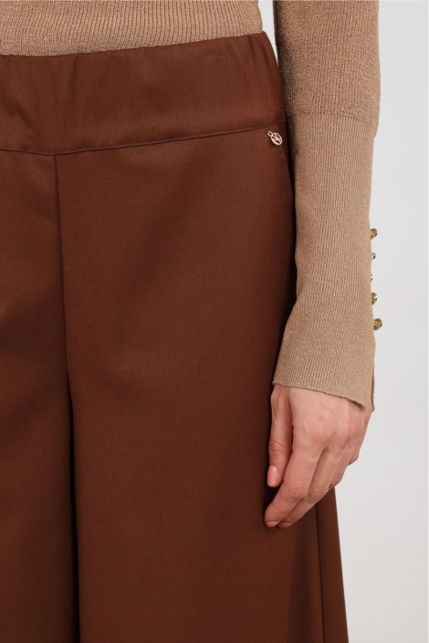Nukus camel dames broek | Close up