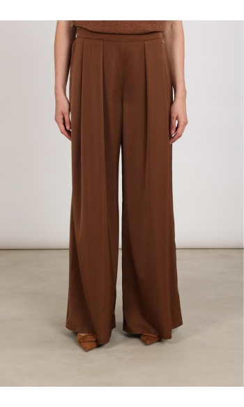 JUNE PANTS SHINY NKF09068 ESPRESSO