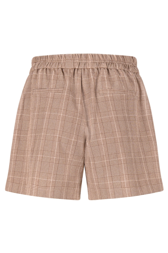 Nukus camel dames korte broek | Achteraanzicht
