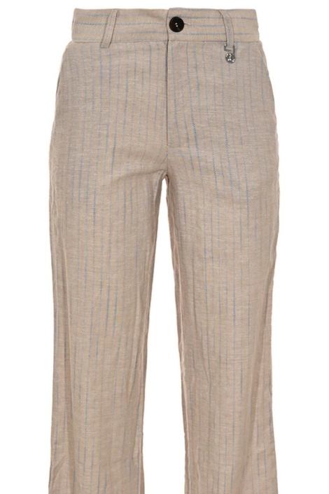 Zizo beige dames broek | Close up