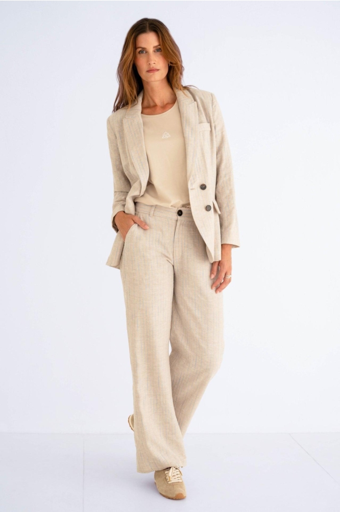Zizo beige dames broek | Model