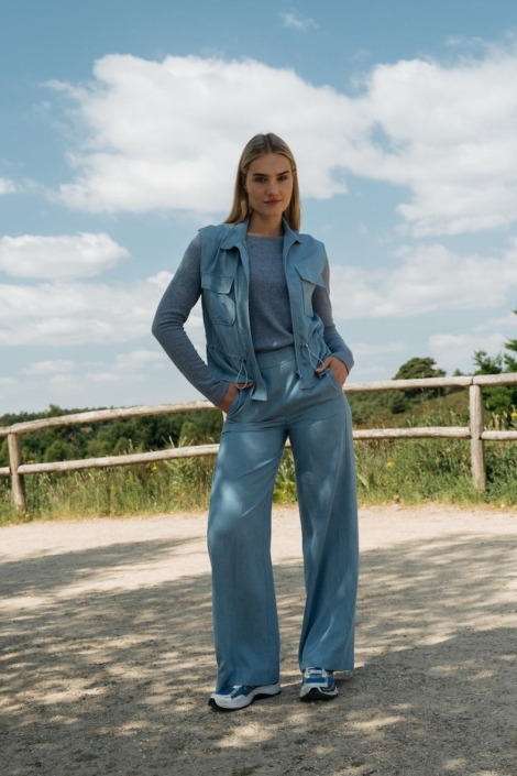 Zizo blauwe dames broek | Sfeerbeeld, In situatie