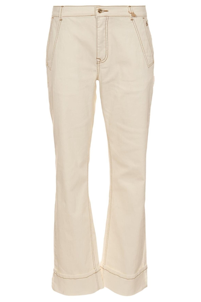 Zizo ecru dames broek | Vooraanzicht