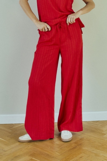 Freequent Broek FQGRSVALSE PANTS 207686 TRUE RED