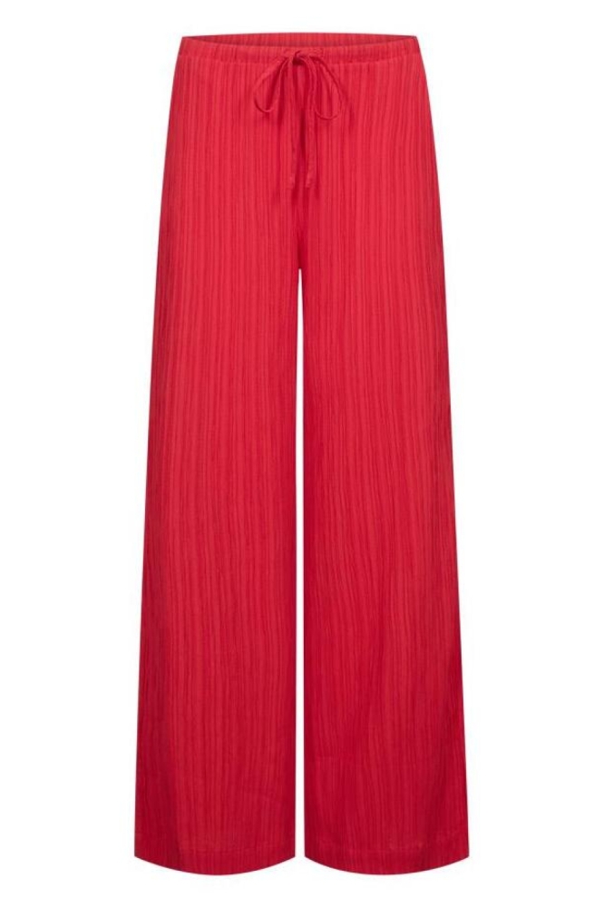 Freequent rode dames broek | Vooraanzicht