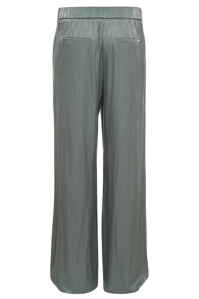 Maicazz groene dames broek | Achteraanzicht