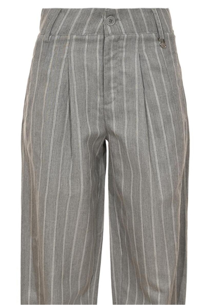 Zizo grijze dames broek | Close up