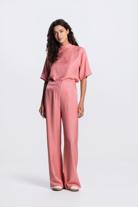 Juffrouw Jansen roze dames broek | Model