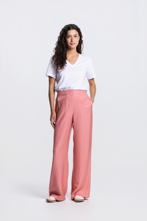 Juffrouw Jansen roze dames broek | Model