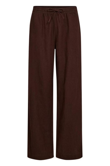 Freequent bruine dames broek | Vooraanzicht