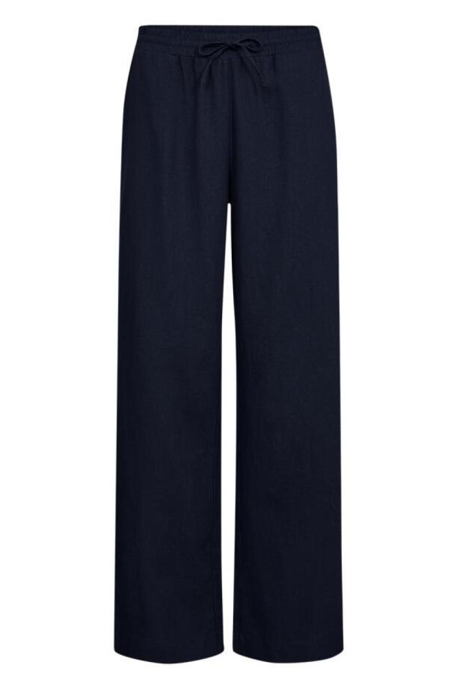 Freequent blauwe dames broek | Vooraanzicht