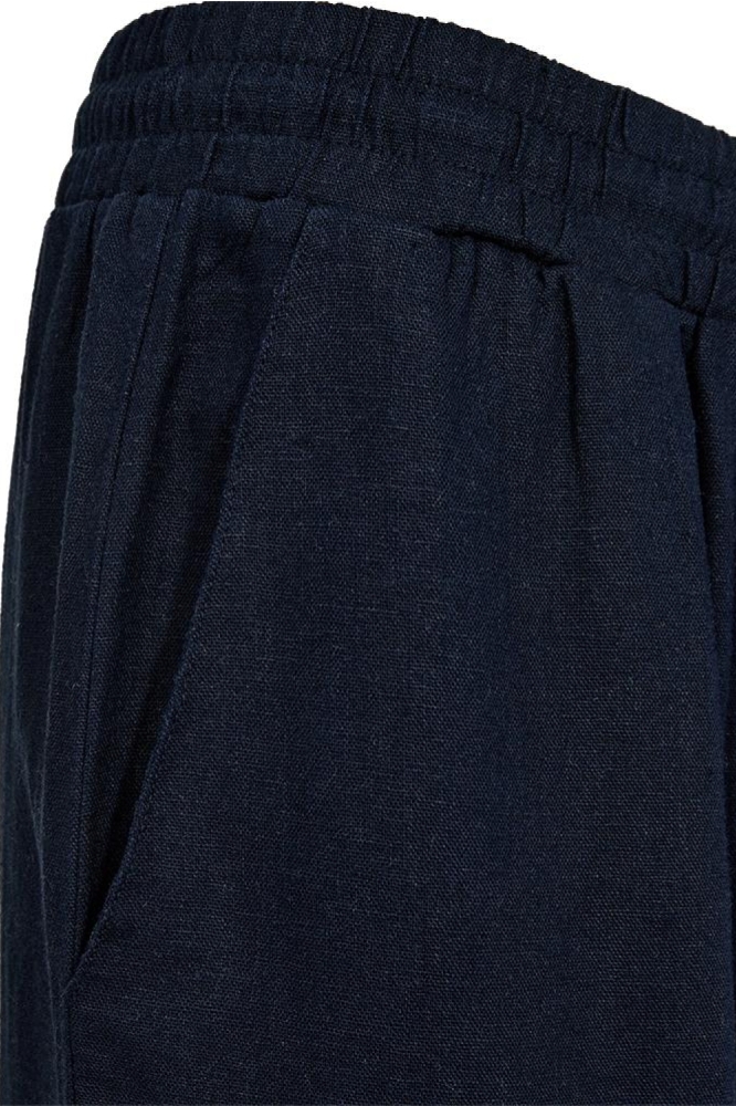 Freequent blauwe dames broek | Close up