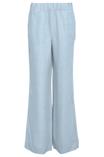 Minus Broek SABBI LINEN PANT MI6550 2284 SKYWAY BLUE