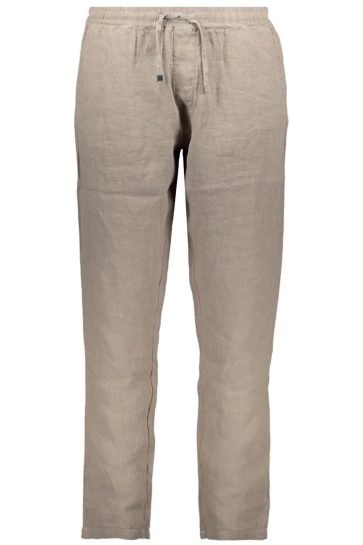 Malelions Broek PREMIUM LINEN PANTS MPD30026003 BEIGE