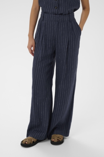 Part Two Broek ALIYAPW PA 30310443 304797 BLUE NIGHTS PINSTRIPE