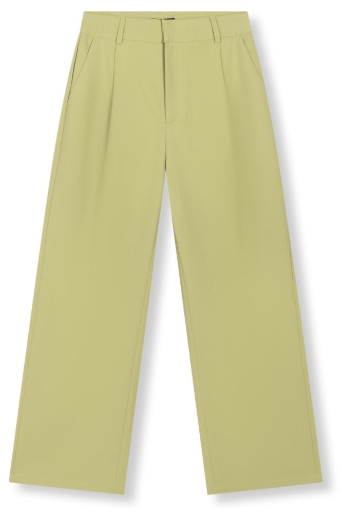Refined Department groene dames broek | Vooraanzicht