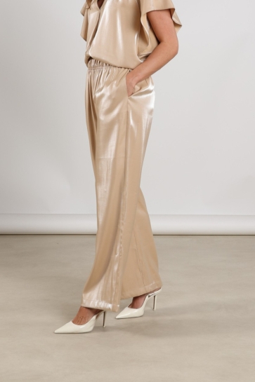 Nukus Broek RUBI PANTS SHINY NKS09059 9 SAND