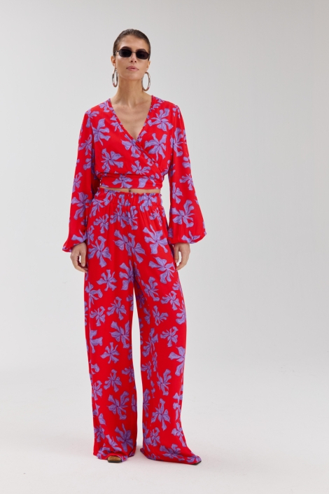 Harper & Yve roze dames broek | Model