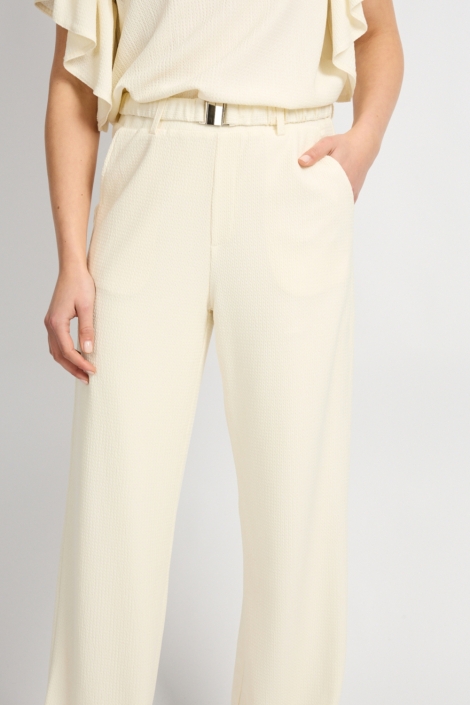 C&S The Label beige dames broek | Close up