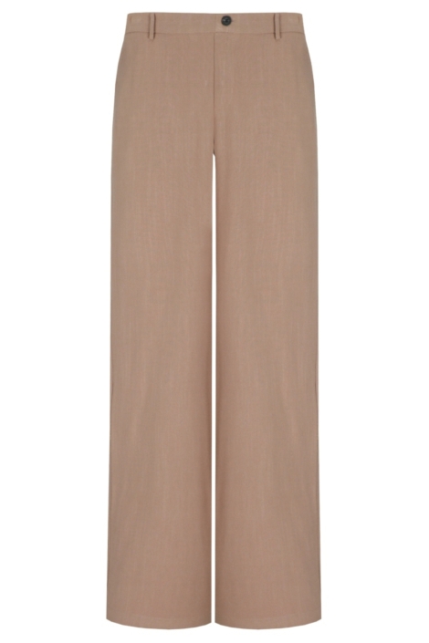 C&S The Label taupe dames broek | Vooraanzicht