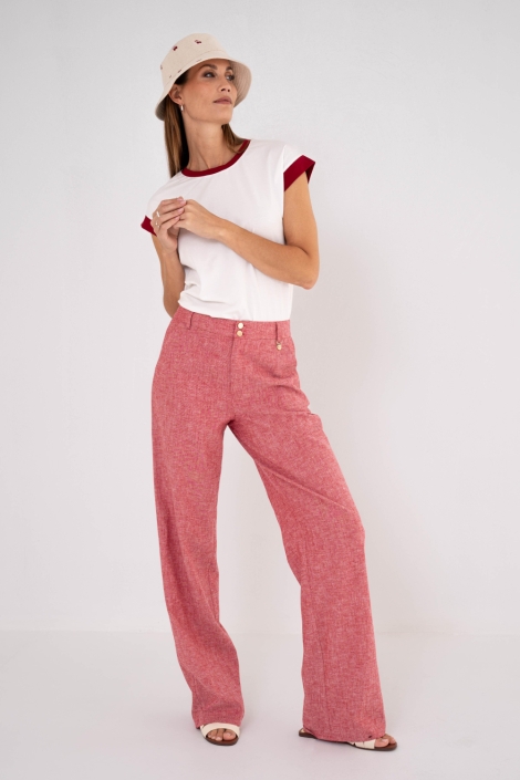 Zizo rode dames broek | Model