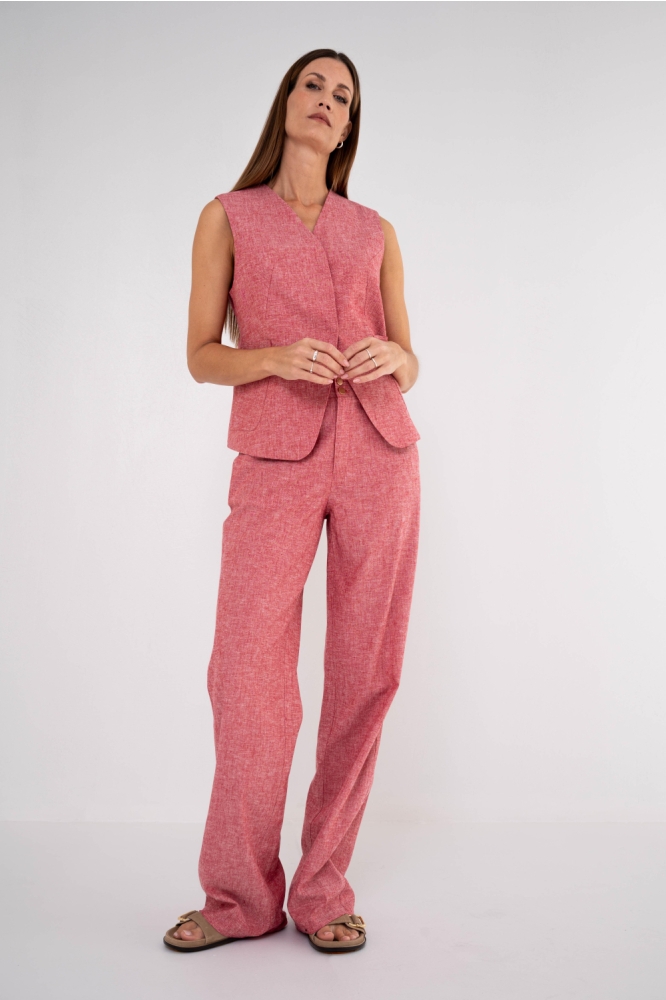 Zizo rode dames broek | Model