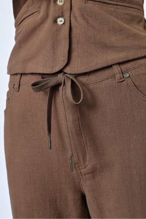 SisterS point bruine dames broek | Close up