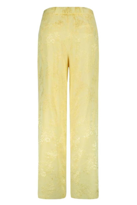 Harper & Yve gele dames broek | Achteraanzicht