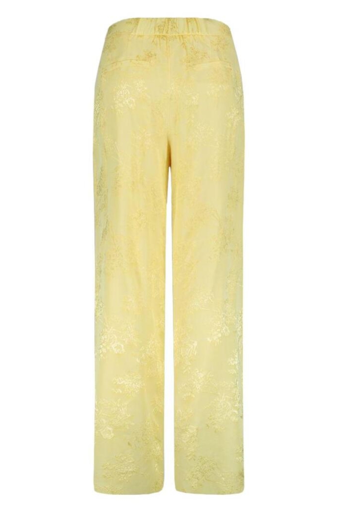 Harper & Yve gele dames broek | Achteraanzicht