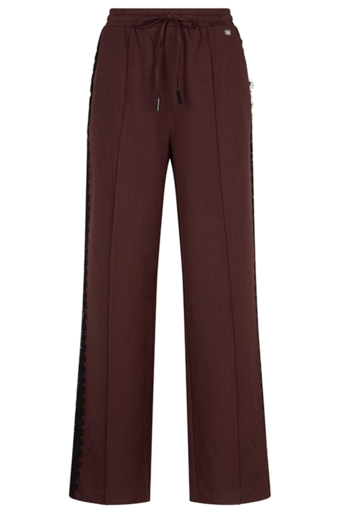 Lofty Manner bordeaux dames broek | Vooraanzicht