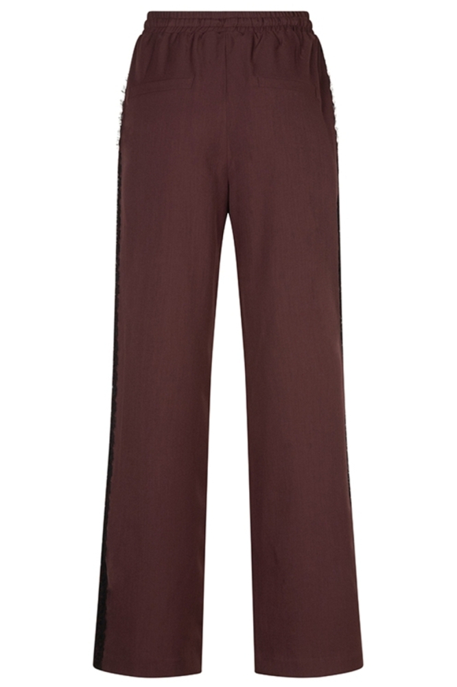 Lofty Manner bordeaux dames broek | Achteraanzicht