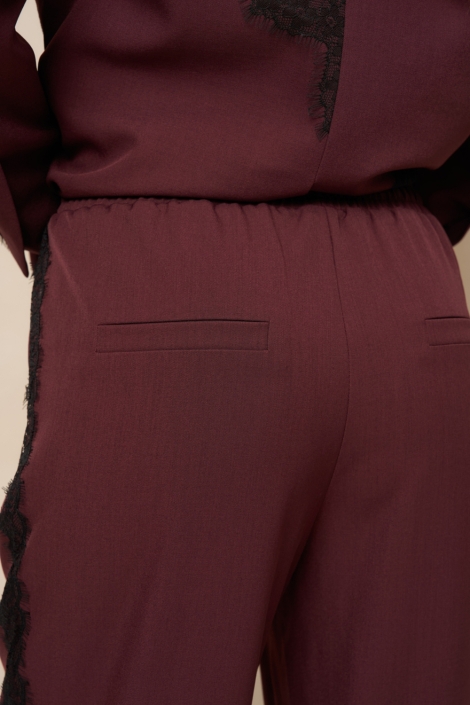 Lofty Manner bordeaux dames broek |