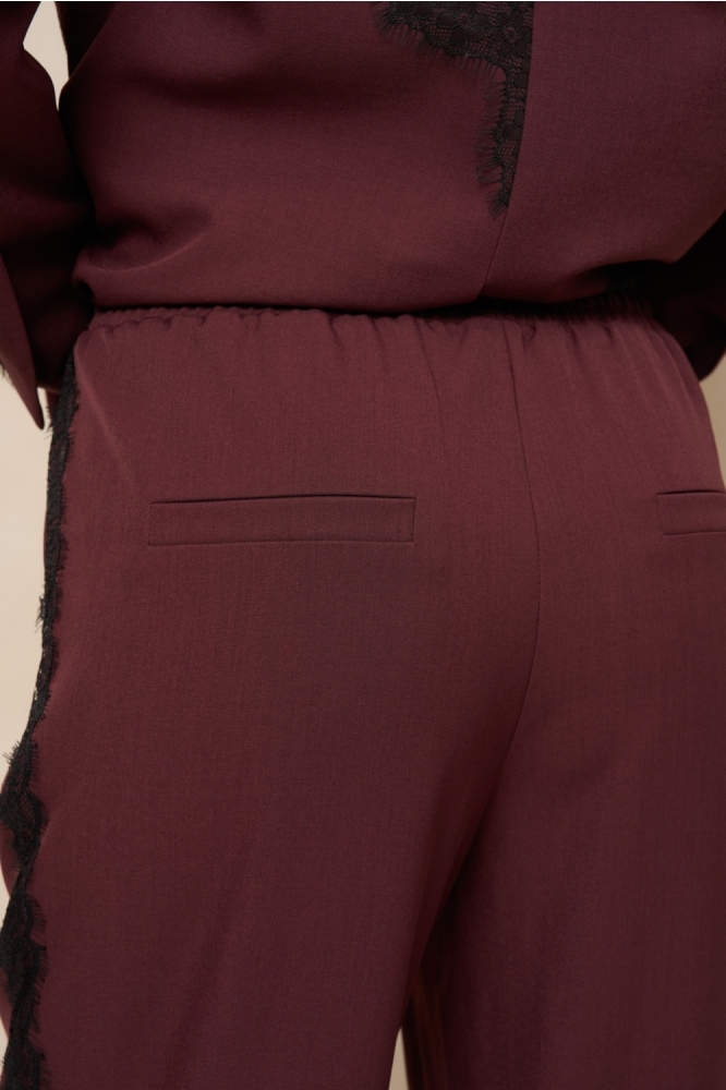 Lofty Manner bordeaux dames broek |
