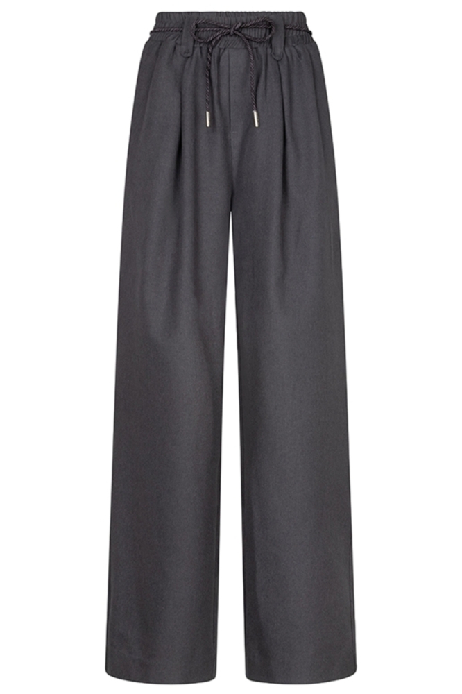 Lofty Manner grijze dames broek | Vooraanzicht