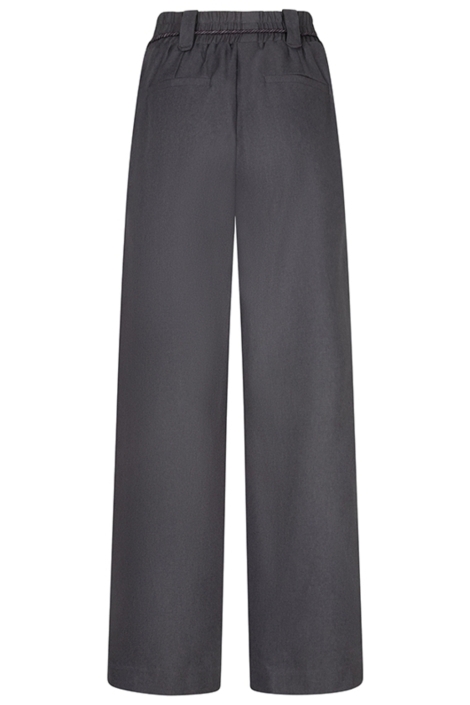 Lofty Manner grijze dames broek | Achteraanzicht