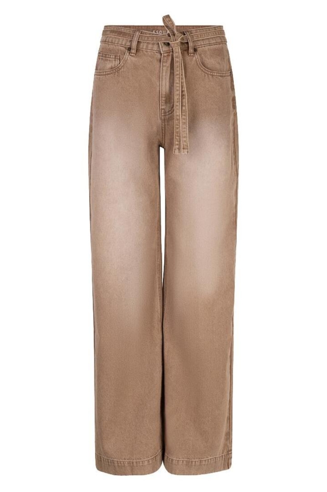 EsQualo gouden dames jeans | Vooraanzicht