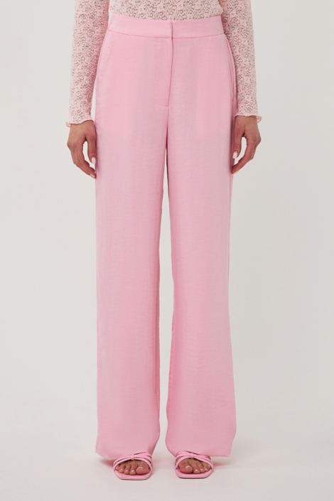 EsQualo roze dames broek | Model vooraanzicht