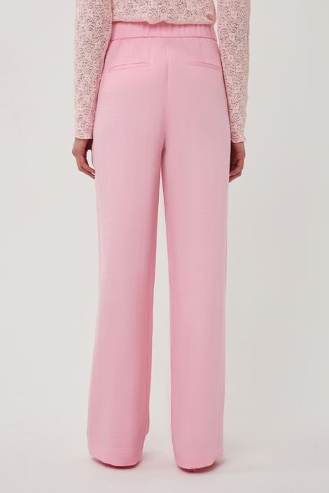 EsQualo roze dames broek | Model vooraanzicht