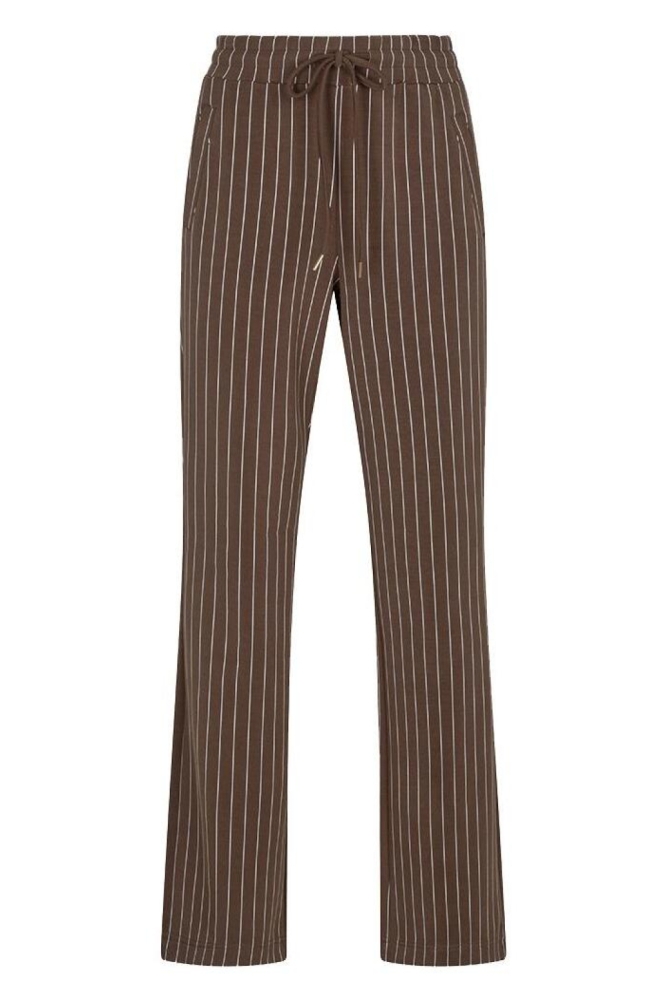 EsQualo bruine dames broek | Vooraanzicht