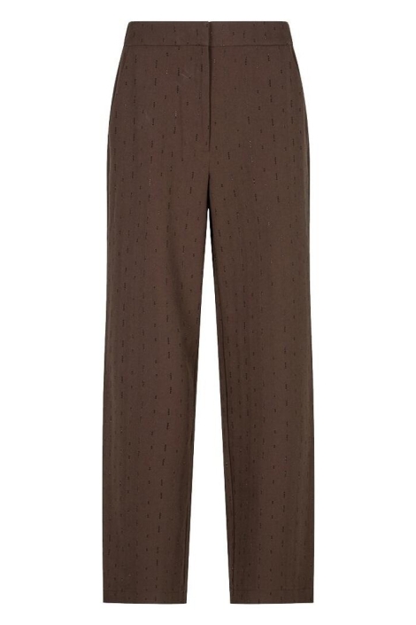 EsQualo bruine dames broek | Vooraanzicht