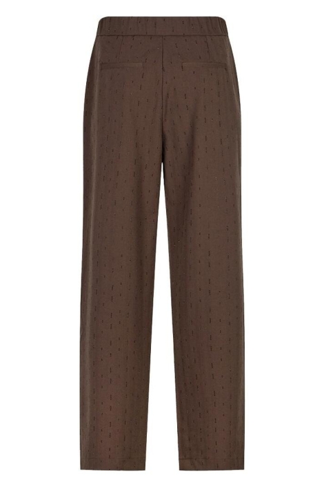 EsQualo bruine dames broek | Achteraanzicht