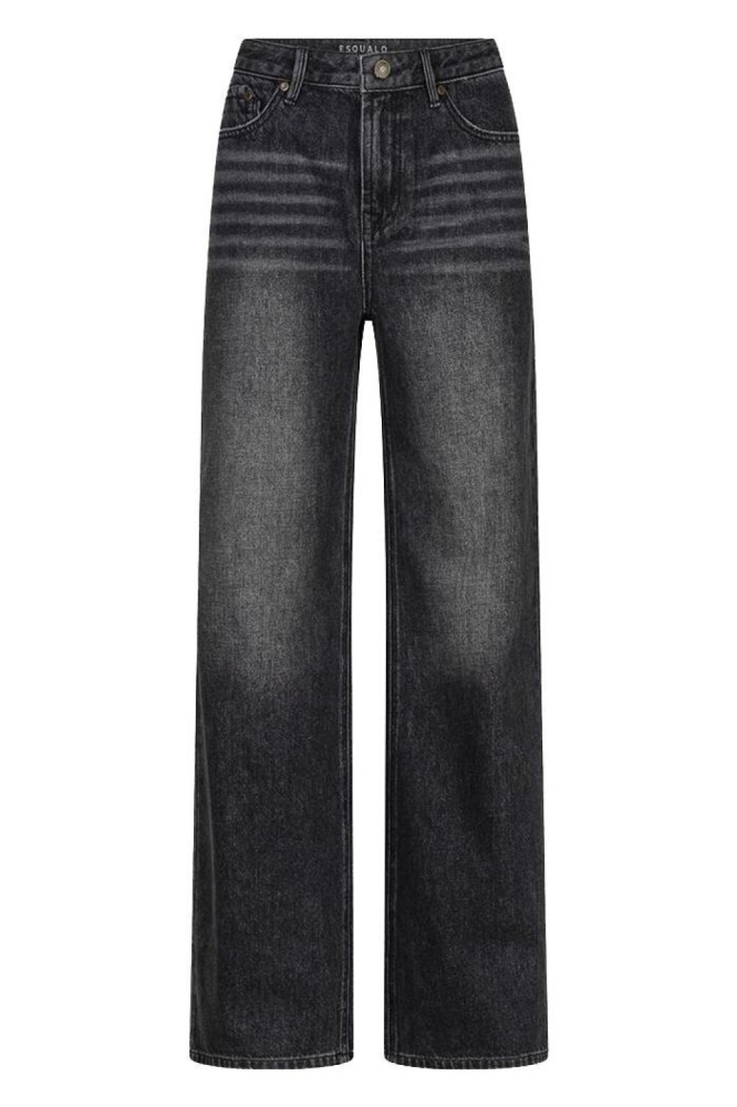 EsQualo grijze dames jeans | Vooraanzicht