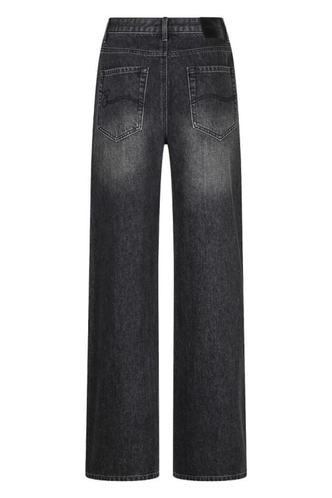 EsQualo grijze dames jeans | Achteraanzicht