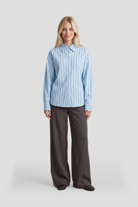 Fluresk bruine dames broek | Model