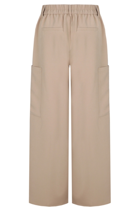 Fluresk camel dames broek | Achteraanzicht