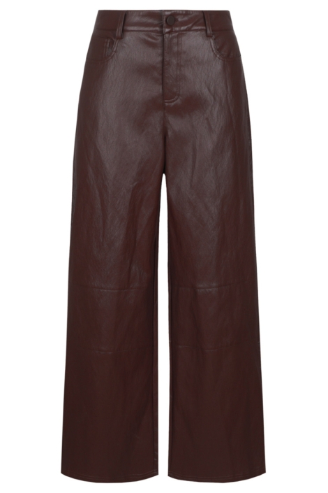 Fluresk bordeaux dames broek | Vooraanzicht