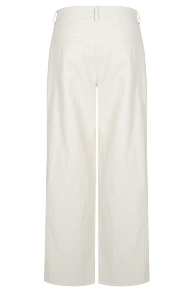 Fluresk beige dames broek | Achteraanzicht