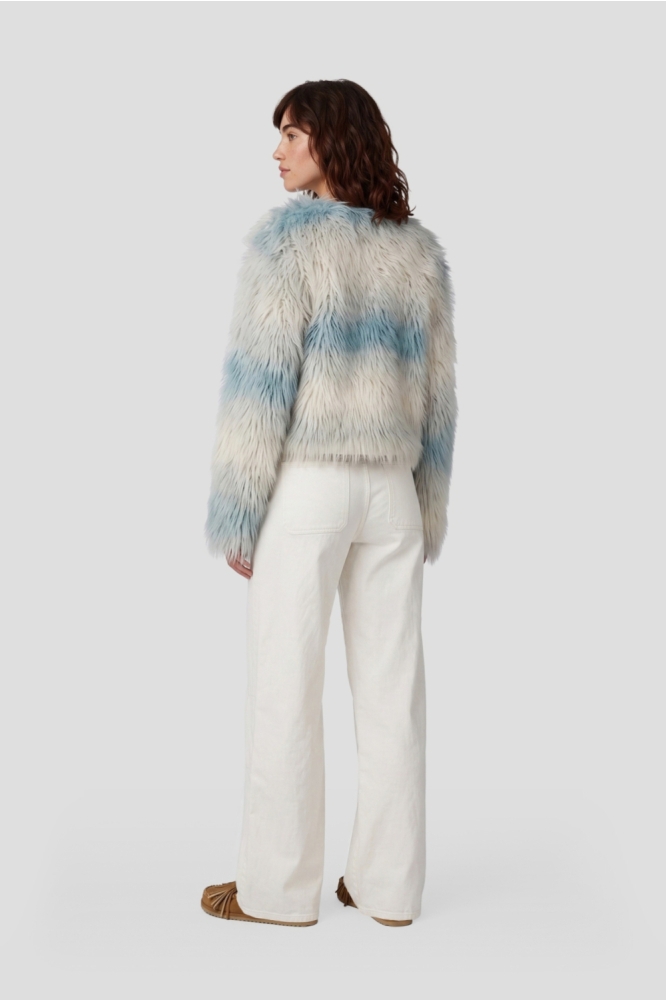 Fluresk beige dames broek | Model